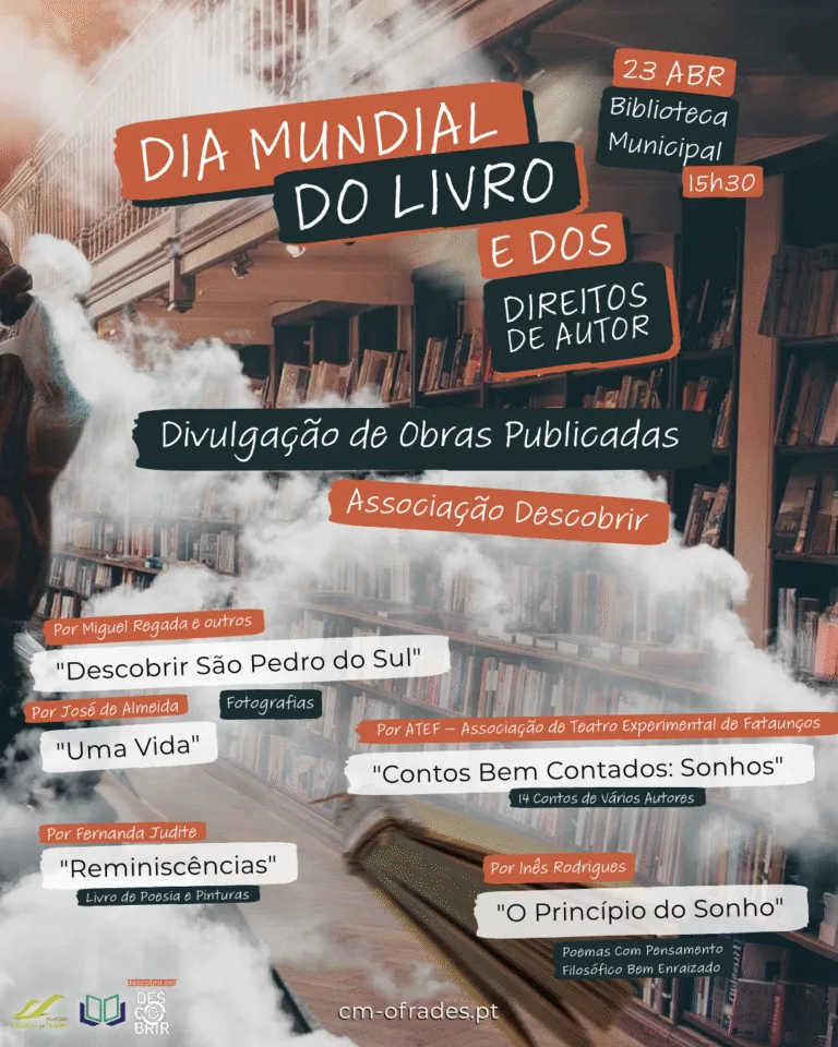 Read more about the article DESCOBRIR.org celebra o Dia Mundial do Livro 2025 em Oliveira de Frades
